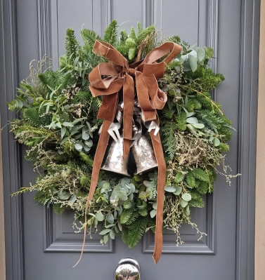 Belle in the Wild door wreath